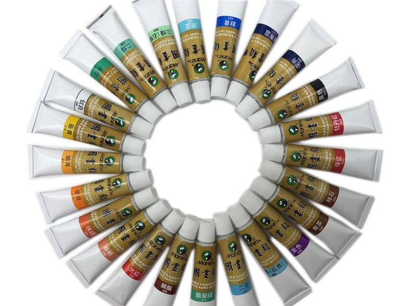 Easyou Marie's Chinese Painting Color Tubes Pigment Big Size Watercolor Set 12ml*24colors - Image 2